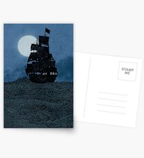 Segeln unter dem Mond Postkarten