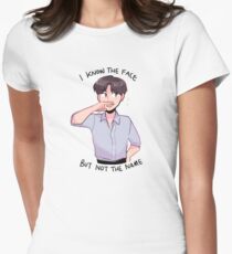 BTS: I KNOW THE FACE BUT NOT THE NAME Women's Fitted T-Shirt