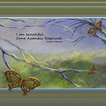 Artwork thumbnail, I am beautiful- Some assembly required. Support NF Neurofibromatosis by artbybean