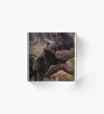 Vintage Brown Bear Painting (1909) Acrylic Block
