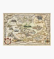 The Wizard of Oz World Map High Quality Photographic Print