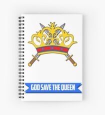 God Save The Queen Spiral Notebook
