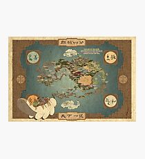 Avatar the Last Airbender Map Books 1-3 High Quality Photographic Print