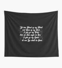 Outlander Wedding Vows Wall Tapestry