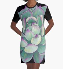 Succulent plant Graphic T-Shirt Dress