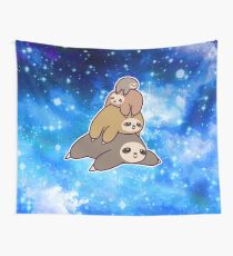 Sloth Stack Night Sky Tapestry