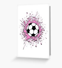 futbol : soccer splatz Greeting Card