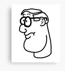 Cartoon Genius Canvas Print