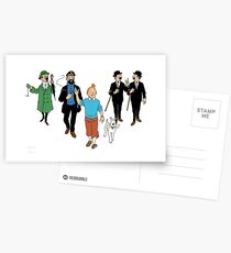 Tintin + Friends Postcards