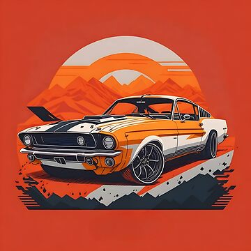 Sunset Cruise: Retro Vintage Sports Car in Captivating Splendor Classic T- Shirt for Sale by Ceemko