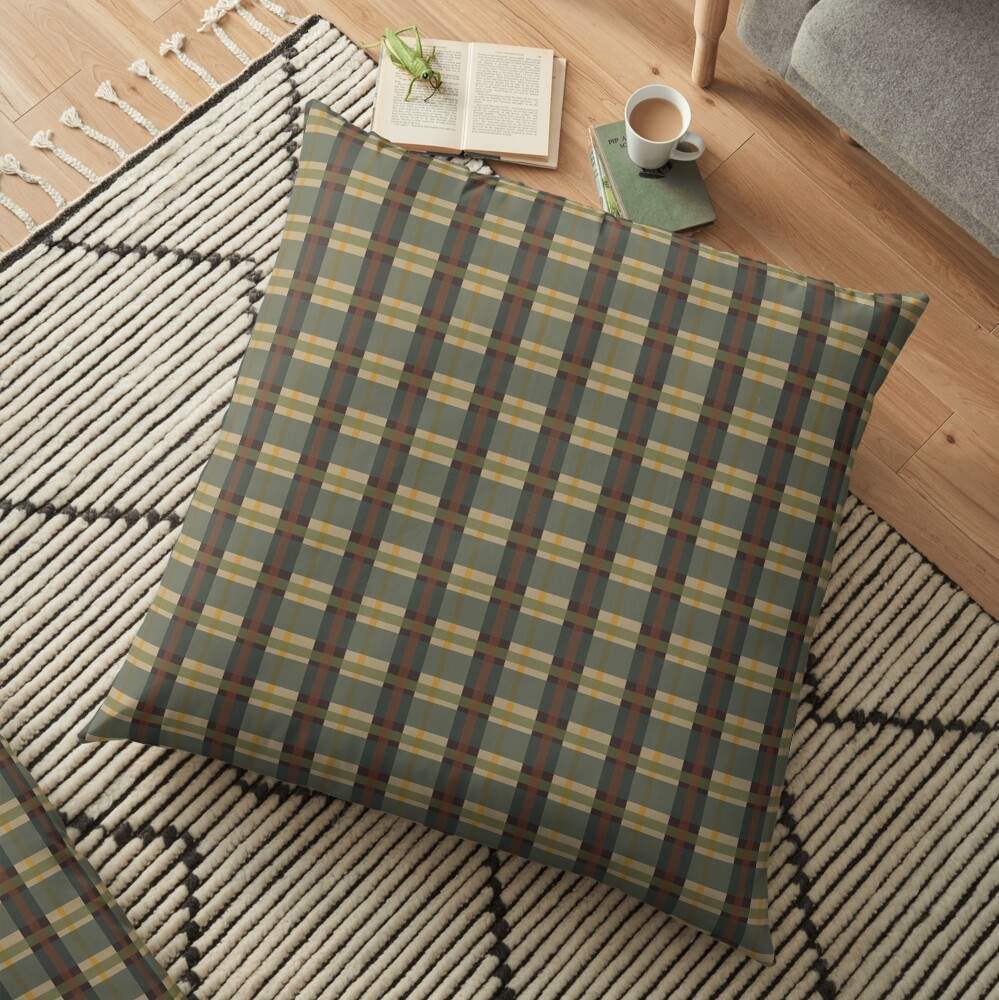 PNW-Tartan Floor Pillow