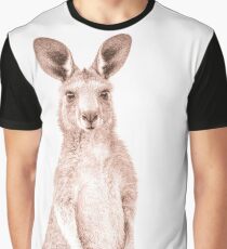 Baby Kangaroo - Joey Kangaroo Art - Kangaroo Decor - Australian Wildlife - Australiana Animals Graphic T-Shirt