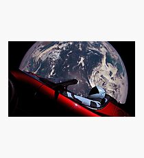 Tesla In Space Photographic Print