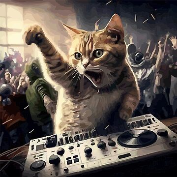 DJ CAT Poster for Sale by Digs21