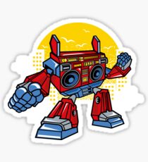 Boombox Robot Sticker