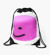 Pink oof Drawstring Bag