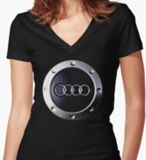audi Women's Fitted V-Neck T-Shirt
