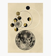 Phases of the Moon Photographic Print