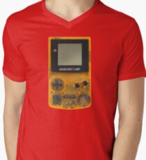 Classic transparent yellow mini video games Men's V-Neck T-Shirt