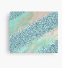 Opal unicorn rainbow Canvas Print