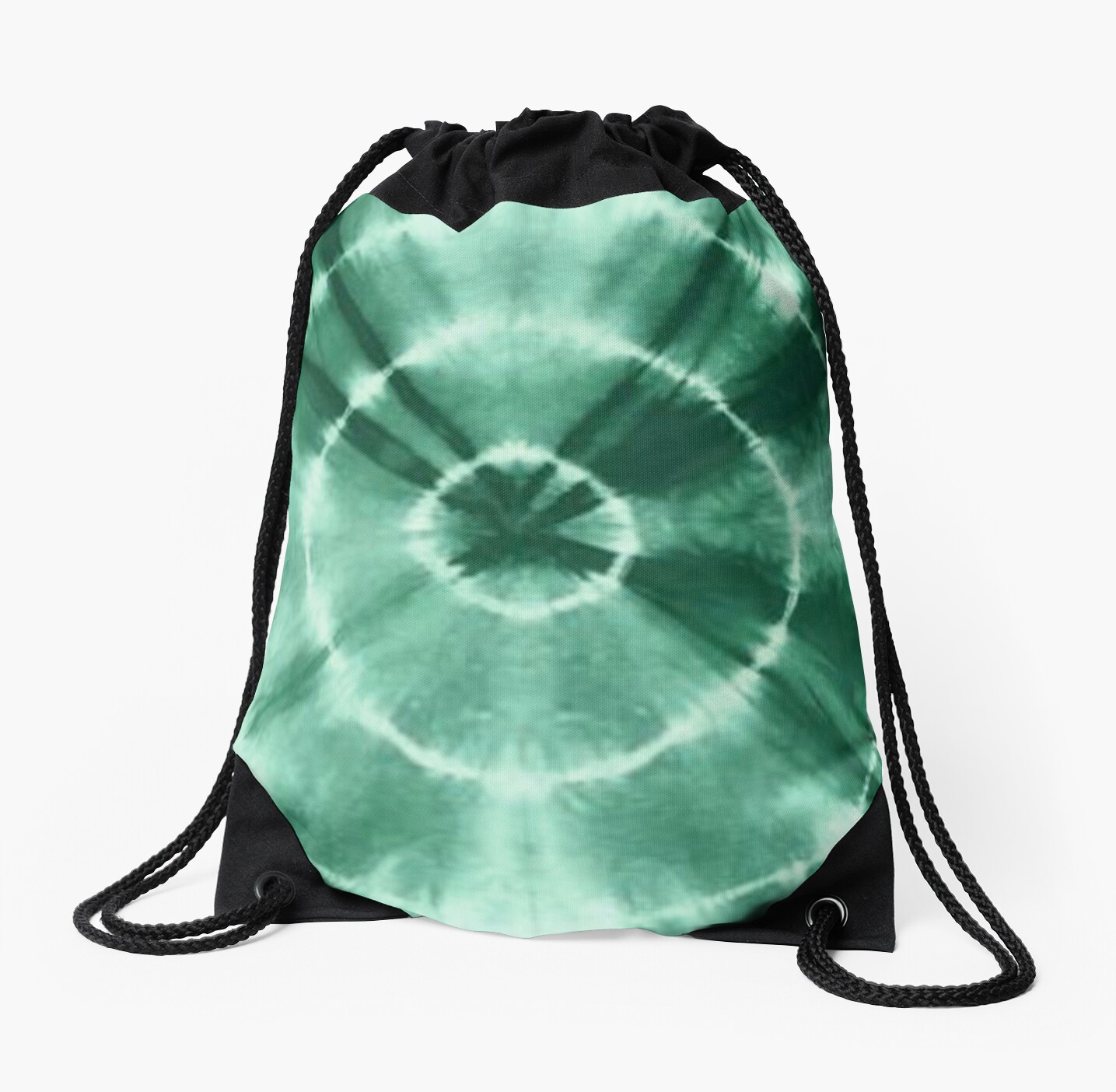 tie-dye-print-green-drawstring-bag-by-madmyrtledesign-redbubble