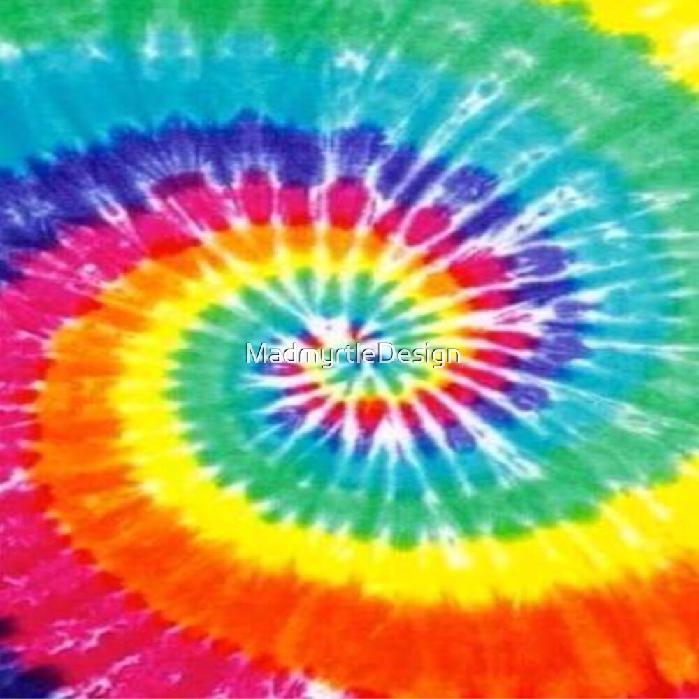 Tie Dye Swirl Print Rainbow By Madmyrtledesign Redbubble