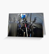Burning Rubber Greeting Card