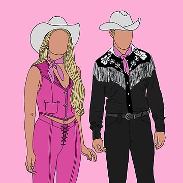 "Cowgirl Ken and Barbie" Sticker for Sale by Ashley0615 | Redbubble