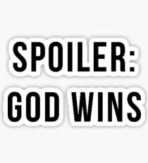 Pegatina spoiler: dios gana