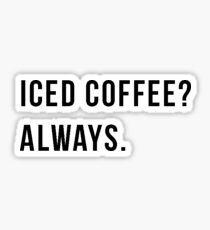 iced coffee Sticker