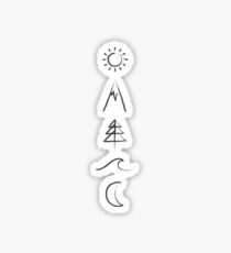 Earthly Symbols Sticker