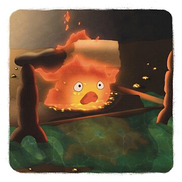 Calcifer from Studio Ghibli's Howl's Moving Castle Sticker