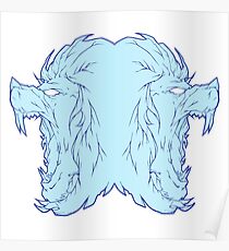 Ice lion Poster