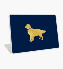 Adretter goldener Apportierhund Laptop Folie