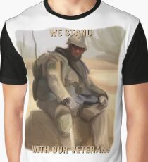 We Stand With Our Veterans ~ By Ernie Kasper Graphic T-Shirt