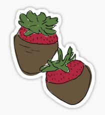 Chocolate Covered Strawberries Sticker