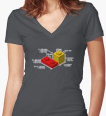 LEGO Dimensionen Tailliertes T-Shirt mit V-Ausschnitt