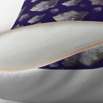 Alternate view of Amethyst chunks Throw Pillow