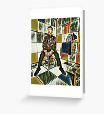 David Bowie cubist kaleidoscope Greeting Card
