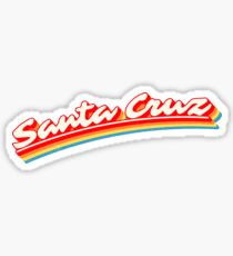 Santa Cruz, CA | Retro Rainbow Variant Sticker