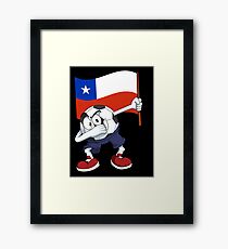 Chile Dabbing Soccer Ball Framed Print