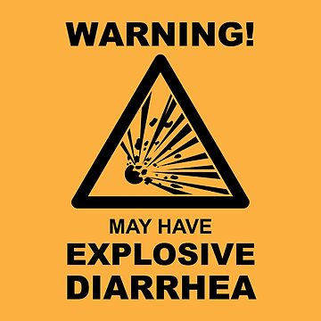 warning! may have explosive diarrhea | Baby One-Piece
