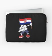 Croatia Dabbing Soccer Ball Laptop Sleeve
