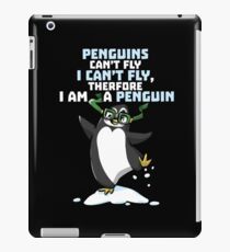 Funny Penguin Cartoon Graphic Design iPad Case/Skin