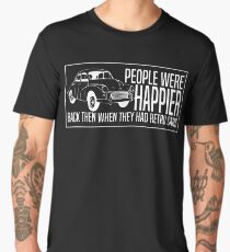 People Were Happier Retro Cars T-shirt Men's Premium T-Shirt