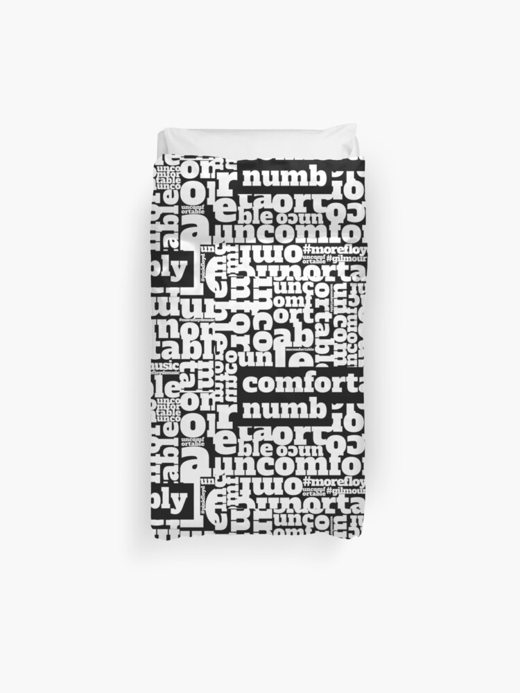 Pink Floyd Comfortably Numb Black White Duvet Cover By Under