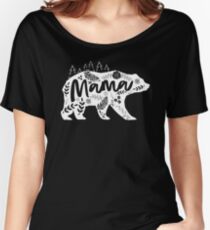 Mama Bear Floral Women's Relaxed Fit T-Shirt