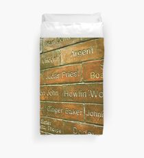 Howlin Wolf on the wall of fame Duvet Cover