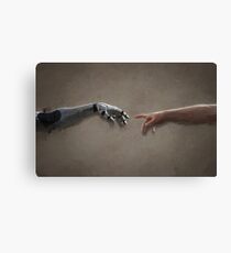 Adam - Created in the image of his maker. Canvas Print