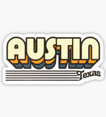 Austin, Texas | Retro Stripes Sticker